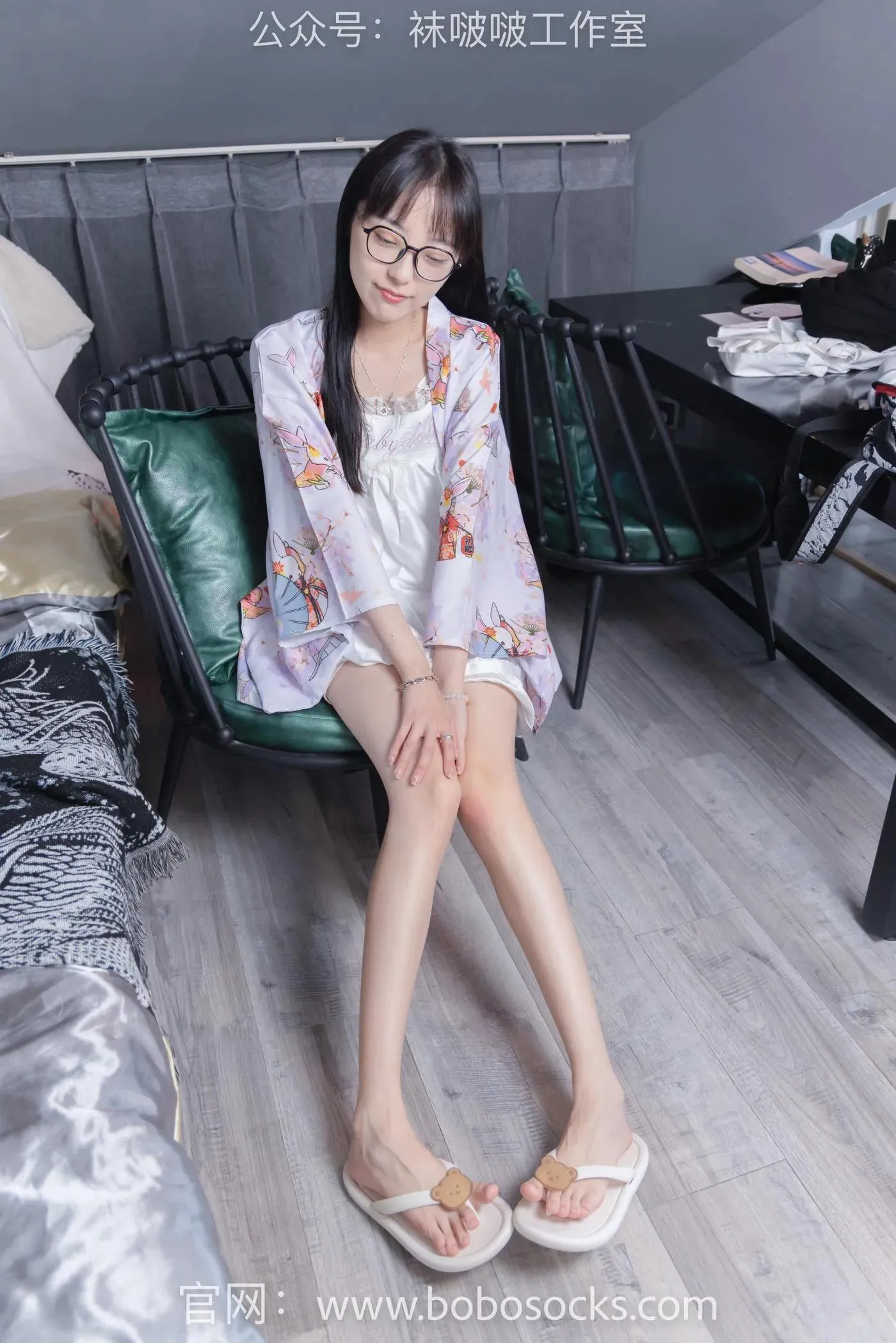 [BoBoSocks袜啵啵]NO.112 稚予-人字拖、肉丝 [140P]插图9